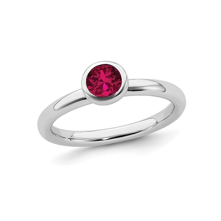 Created hot sale ruby ring