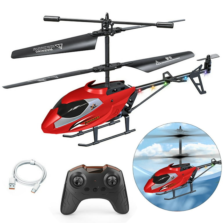 3.5 Channel Mini RC Helicopter Boys Helicopter Airplane Model Toys Red