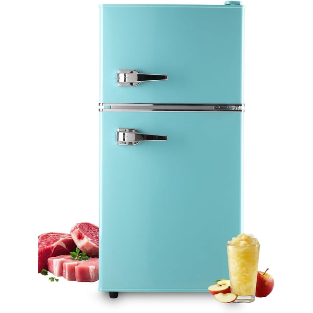 3.5 Cu.ft Refrigerators with Freezer, Fridge with 7 Level Temp ...
