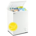 WANAII 3.5 Cu. Ft. EnergySaver Chest Freezer with Lock, 7 Temp
