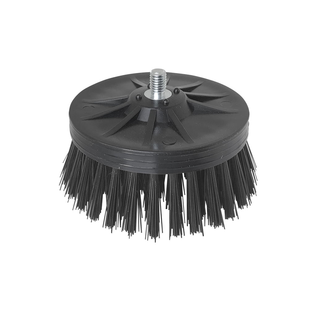 3.5" Black Polypropylene Light Duty Rotary Brush