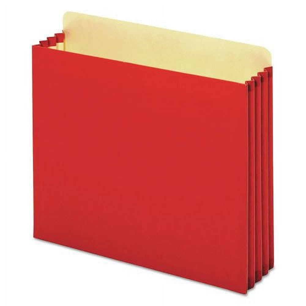3.5 Expansion File Pockets Letter Size, Red (10/Box