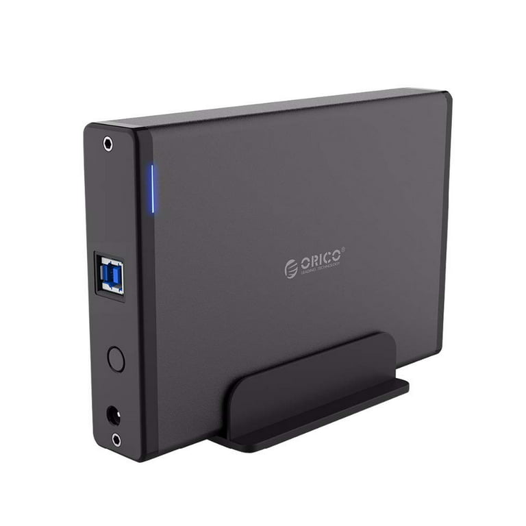 Aluminum 2.5/3.5 Compatible 5GBPS HDD SSD External Case Enclosure