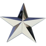 3.5 Five Point Star 3d Auto Emblem 90mm, Chrome