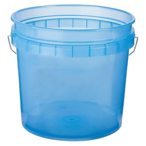 3.5 Gallon Blue Plastic Paint Pail - 3GLTB Heavy Duty Pails for Painting, Renovation & Home Projects - Solvent Resistant Polyethylene Construction