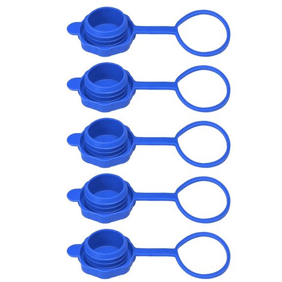 3 & 5 Gallon Water Jug Cap, Upgrade Reusable Replacement Caps, Non Spill Lids for 55mm Water Bottle,5PCS,5 x 5 gallon jug cap,Blue