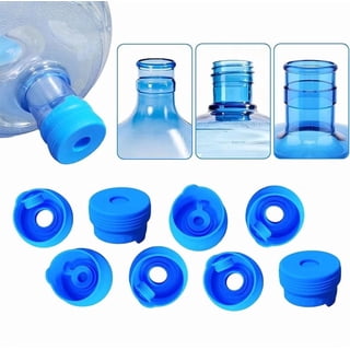 3 and 5 Gallon Water Jug Cap, Upgrade Silicone Reusable Replacement Caps, Non Spill Lids for 55mm Standard/Screw/Crown Tops Water Bottle and Water Dispensers, Non-Spill & Leak Free