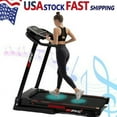 thumbnail image 1 of SWERTOY 3.5 HP Folding Treadmill with Manual Incline 330lb Capacity 12 Programs,MP3 Speakers and LCD Display,Shock Absorption,Space Saving Walking Jogging Machine for Home/Gym Cardio Use, 1 of 7