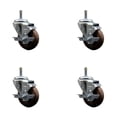 thumbnail image 1 of 3.5 High Temp Glass Filled Nylon 7/16 Inch Grip Ring Stem Caster Set Brake, 1 of 2