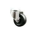 thumbnail image 1 of 3.5 Inch 316SS Hard Rubber Wheel Swivel Bolt Hole Caster Service Caster Brand, 1 of 2