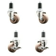 thumbnail image 1 of 3.5 Inch 316SS High Temp Glass Filled Nylon 1-1/2 Inch Stem Caster Set 2 Brake, 1 of 2