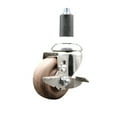 thumbnail image 1 of 3.5 Inch 316SS High Temp Glass Filled Nylon 1-3/8 Inch Stem Caster with Brake, 1 of 2