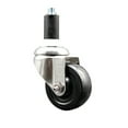 thumbnail image 1 of 3.5 Inch 316SS Soft Rubber Wheel Swivel 1-1/4 Inch Expanding Stem Caster SCC, 1 of 2