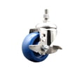 thumbnail image 1 of 3.5 Inch 316SS Solid Polyurethane Swivel 12mm Stem Caster with Brake SCC, 1 of 2