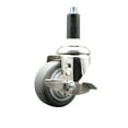 thumbnail image 1 of 3.5 Inch 316SS Thermoplastic Rubber Swivel 1 Inch Stem Caster Brake SCC, 1 of 2