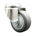thumbnail image 1 of 3.5 Inch 316SS Thermoplastic Rubber Wheel Swivel Bolt Hole Caster Service Caster, 1 of 2