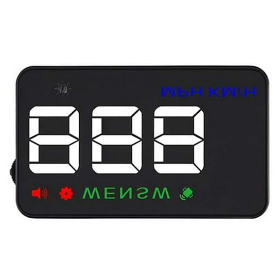 3.5 Inch A5 GPS HUD Car Head Up Display Windshield Projector Overspeed Digital Speedometer GPS 2 Display Mode Multi-Function