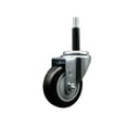 thumbnail image 1 of 3.5 Inch Black Poly Wheel Swivel 3/4 Inch Expanding Stem Caster SCC, 1 of 2