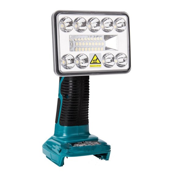 3/5 Inch Cordless LED Tool Light Flashlight For 18V Lithium Battery LED Lamp Outdoor Emergency Light Spotlight With USB