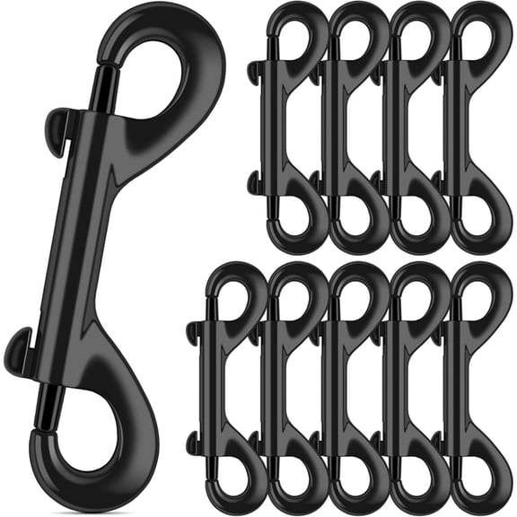 3.5 Inch Double Ended Bolt Snaps Hooks 110lbs Load Capacity for Dogs Leashes/Water Bucket/Horse Feed/Hammocks (10 Pack)