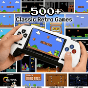 3.5-Inch HD Retro Game Console A Portable Handheld Gaming System Supporting TV and Projector Connectivity Featuring Built-in Classic Arcade Games, an Ideal Gift for Family Entertainment.