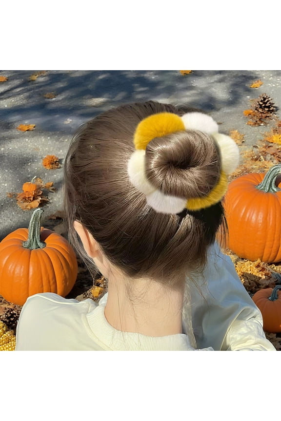 3.5 Inch Hair Tie for Girls - Soft Elastic Single Hair Accessory, Multicolor Everyday Gift Multicolor