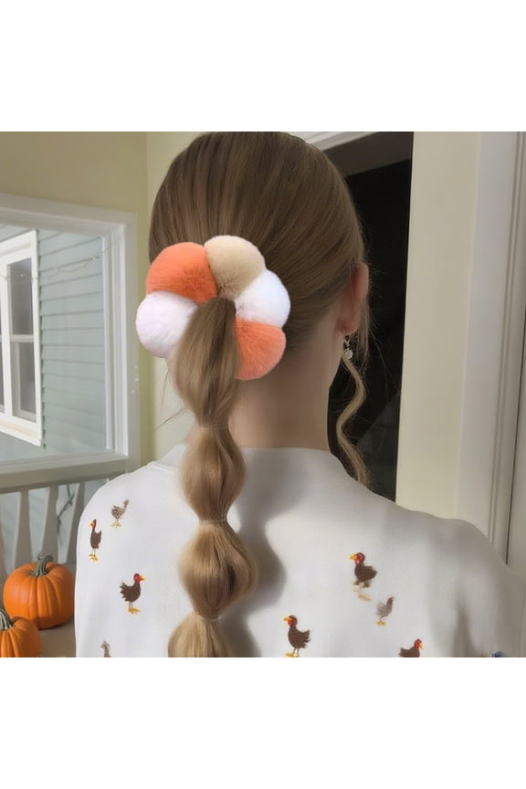 3.5 Inch Hair Tie for Girls - Soft Elastic Single Hair Accessory, Multicolor Everyday Gift Multicolor