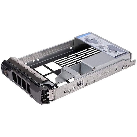 3.5 Inch Hard Drive Tray for PowerEdge Servers - with 2.5 Inch HDD Adapter NVMe SSD SAS Bracket,1 x 3.5-inch hard drive box,silver gray & black
