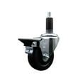 thumbnail image 1 of 3.5 Inch Hard Rubber Swivel 1-1/8 Inch Expanding Stem Caster with Brake SCC, 1 of 2