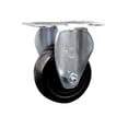 thumbnail image 1 of 3.5 Inch Hard Rubber Wheel Rigid Top Plate Caster Service Caster Brand, 1 of 2