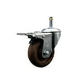 thumbnail image 1 of 3.5 Inch High Temp Glass Filled Nylon 7/16 Inch Stem Caster with Total Lck Brake, 1 of 2