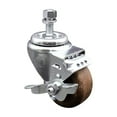 thumbnail image 1 of 3.5 Inch High Temp Glass Filled Nylon ½ Inch Threaded Stem Caster with Brake, 1 of 2