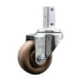 thumbnail image 1 of 3.5 Inch High Temp Glass Filled Nylon Wheel Swivel 3/4 Inch Square Stem Caster, 1 of 2