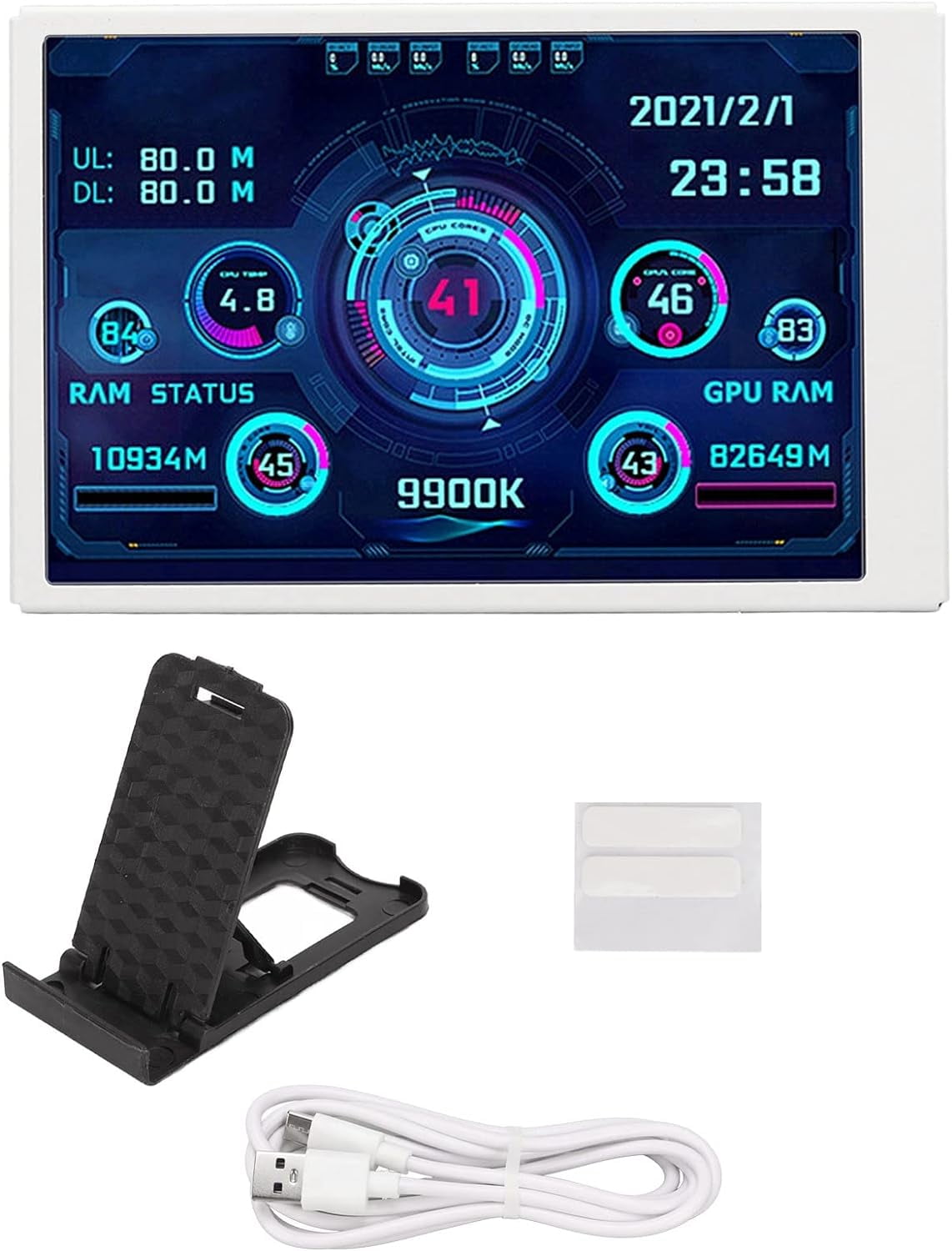 3.5 Inch Ips Usb Mini Screen, Pc Temperature Monitor For Aida64 Pc Cpu