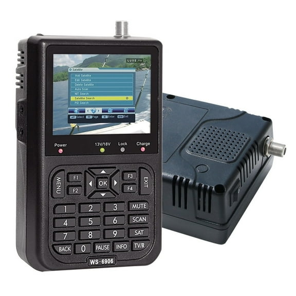 3.5 Inch LCD DVB-S Digital Satellite Signal Finder Meter DVB S Digital Satellite Full FTA Finders WS 6906 WS-6906 ,Speaker Integrated