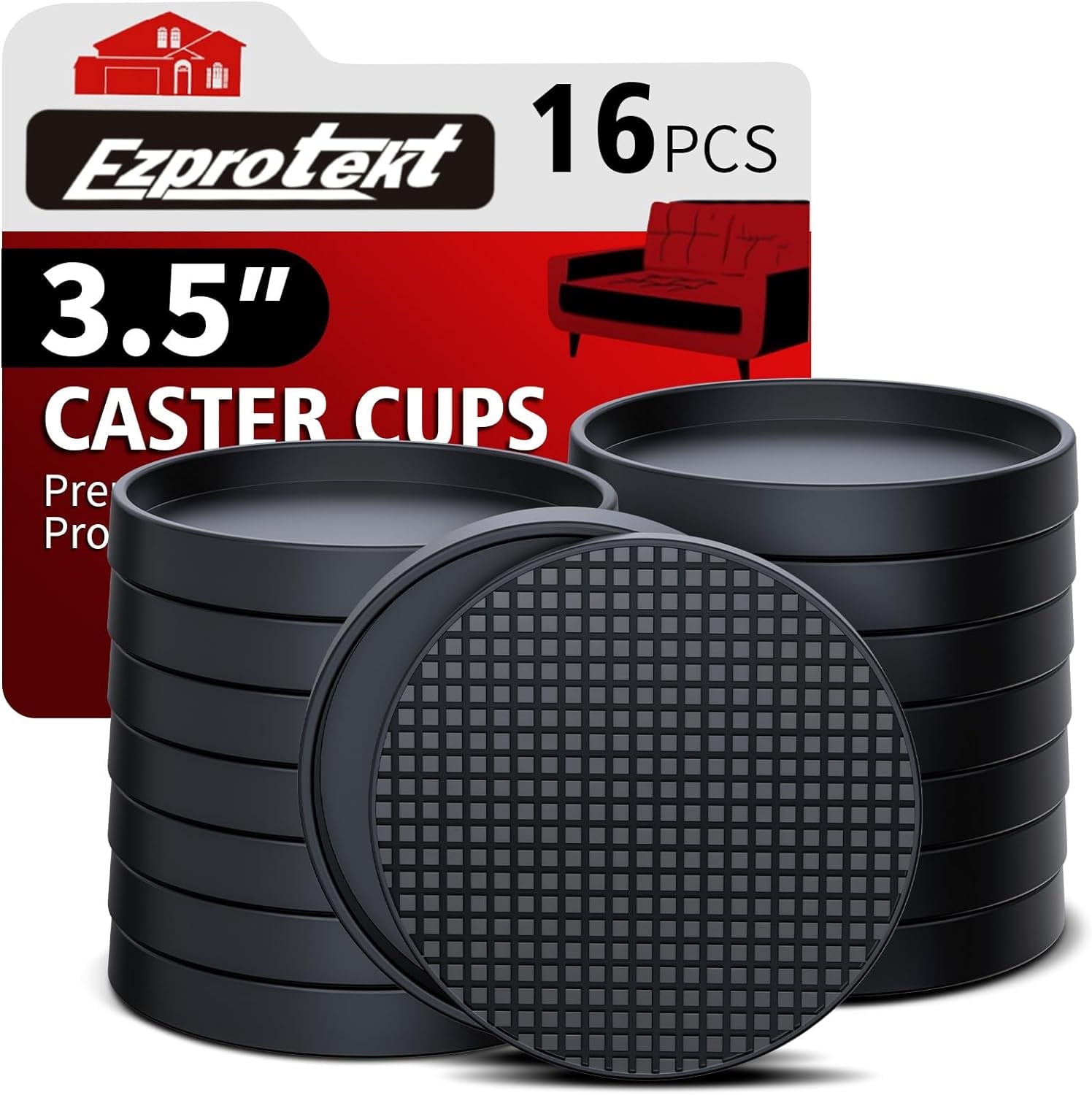 Sofa Legs Casters Stay! Anti Slip Furniture Pads (Set Of