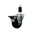 thumbnail image 1 of 3.5 Inch Phenolic Swivel 1-3/8 Inch Expanding Stem Caster with Brake SCC, 1 of 2
