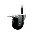thumbnail image 1 of 3.5 Inch SS Phenolic Swivel 3/4 Inch Expanding Stem Caster Total Lock Brake SCC, 1 of 2