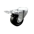 thumbnail image 1 of 3.5 Inch Phenolic Wheel Bolt Hole Caster with Total Lock Brake Service Caster, 1 of 2