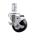 thumbnail image 1 of 3.5 Inch Phenolic Wheel Swivel 3/4 Inch Square Stem Caster with Brake SCC, 1 of 2