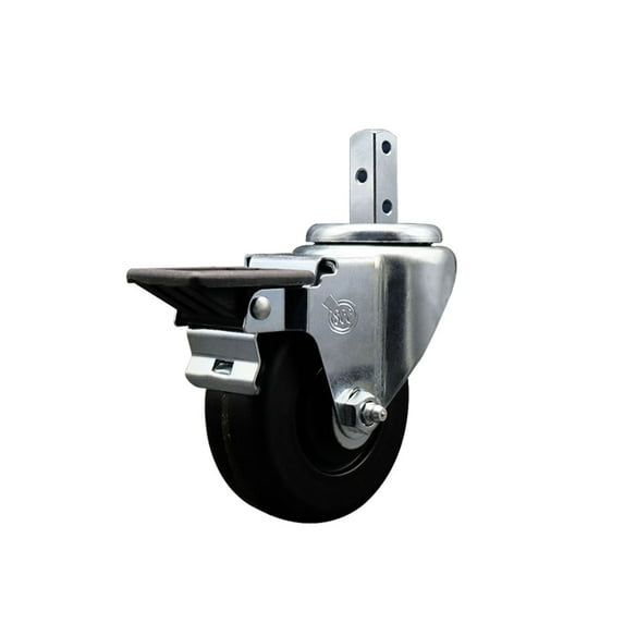 3.5 Inch Phenolic Wheel Swivel 7/8 Inch Square Stem Caster with Brake SCC