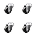 thumbnail image 1 of 3.5 Inch Phenolic Wheel Swivel Bolt Hole Caster Set Service Caster Brand, 1 of 2
