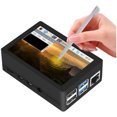thumbnail image 1 of 3.5 Inch Raspberry Pi Touch Screen LCD Display with Cooling Fan Case, Capacitive Touch Monitor Compatible with Raspberry Pi 4B, 1 of 5