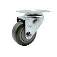 thumbnail image 1 of 3.5 Inch SS Gray Polyurethane Wheel Swivel Top Plate Caster Service Caster, 1 of 2