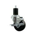 thumbnail image 1 of 3.5 Inch SS Phenolic Swivel 1-3/4 Inch Expanding Stem Caster with Brake SCC, 1 of 2