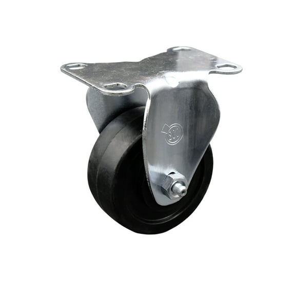 3.5 Inch SS Soft Rubber Wheel Rigid Top Plate Caster Service Caster Brand