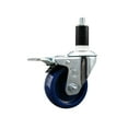 thumbnail image 1 of 3.5 Inch SS Solid Poly Swivel 1-3/8 Inch Expanding Stem Caster Brake, 1 of 2