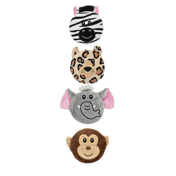 3.5 Inch Safari Subwoofer Disc Dog Toy with Squeaker Choose from 4 or Full Set (Sellers Choice - 1 Random Toy)