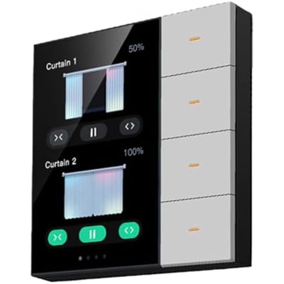 3.5 Inch Smart Wall Switch Touch Screen 4 Groups Switch 8-Way Scene Radar Sensor Dimming Switch Curtain Tuya Zigbee B$$Tools & Hardware Other