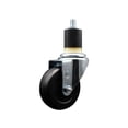 thumbnail image 1 of 3.5 Inch Soft Rubber Wheel Swivel 1-7/8 Inch Expanding Stem Caster SCC, 1 of 2